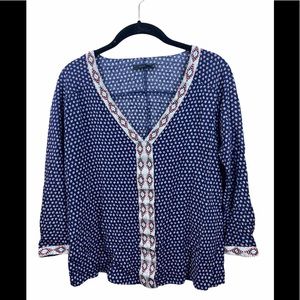 THML Boho Embroidered Blouse